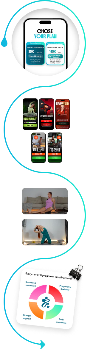 Timeline visual steps